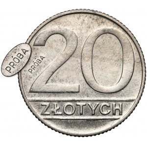 Próba MIEDZIONIKIEL 20 złotych 1989