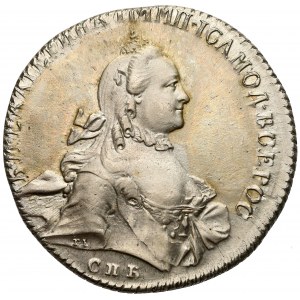 Rosja, Katarzyna II, Rubel 1763 СПБ - ЯI, Petersburg - b. ładny