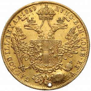 Austria, Franz Joseph I of Austria, Ducat 1859 with countermark sword for Bosnia