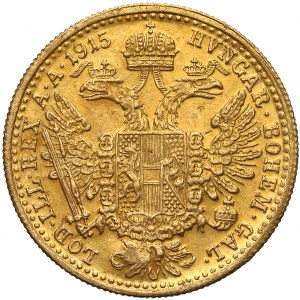 Austria, Ducat 1915 with countermark sword for Bosnia