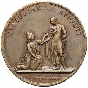 Austria, Leopold II - Holy Roman Emperor, Medal BRONZE 1791 (J. Vinazer)