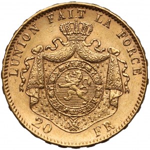 Belgien, Leopold II., 20 Franken 1878