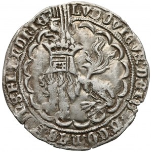 Flanders, Ludwig von Male, Double groat (1366-1384)
