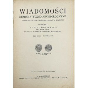 Wiadomości numizmatyczno-archeologiczne, Tom XVIII - 1936