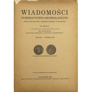 Wiadomości numizmatyczno-archeologiczne, Tom XIX - 1937