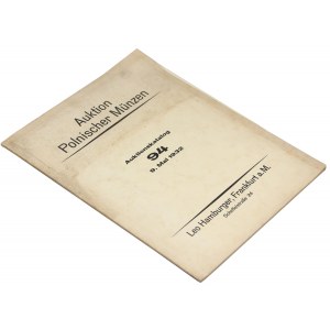 Katalog aukcyjny, kolekcja CHOMIŃSKIEGO, Frankfurt 1932