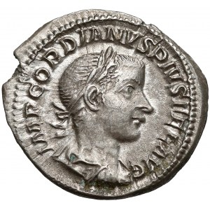 Gordian III, Denar Rzym (240) - Cesarz na koniu