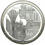 Kazachstan, SREBRO 5.000 tenge 2011 - 20-lecie niepodległości - waga 1 kg