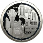 Kazachstan, SREBRO 5.000 tenge 2011 - 20-lecie niepodległości - waga 1 kg