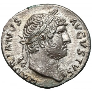 Hadrian, Denar Rzym (125-128) - przybory sakralne