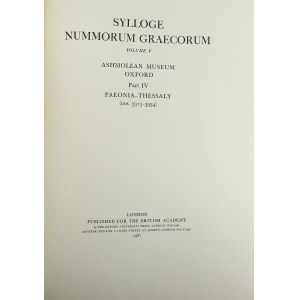 Sylloge Nummorum Graecorum, Oxford: Paeonia-Thessaly (1981r.)