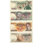 WZORY od 10 zł do 2 mln zł z lat 1979-92 - zestaw (17szt)