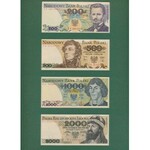Banknoty PRL 10-200.000 złotych 1974-90 w folderze NBP (14szt)