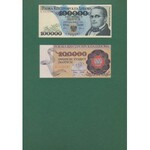 Banknoty PRL 10-200.000 złotych 1974-90 w folderze NBP (14szt)