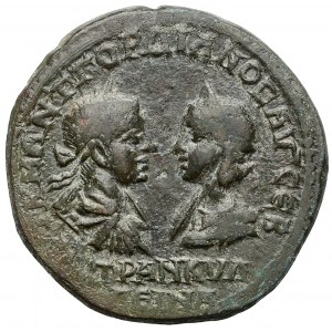 Thrakien, Anchialos, Gordianus III and Tranquillina, AE26