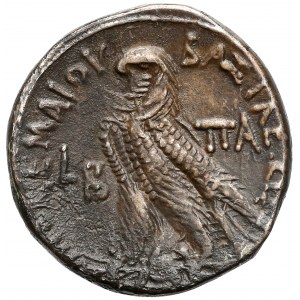 Egipt, Kleopatra III i Ptolemeusz IX Soter, Tetradrachma Aleksandria (116/5pne)