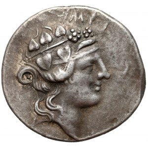 Thrace, Thasos, Tetradrachm (148-80 BC) Dionysos head in ivy wreath / Herakles with club and lion's skin