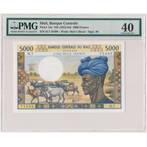 Mali, 5.000 Franken (1972-84) - PMG 40