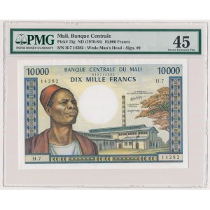 Mali, 10.000 Francs (1970-84) - PMG 45