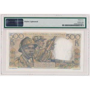 Francuska Afryka Zachodnia, 500 franków 1950 - PMG 35