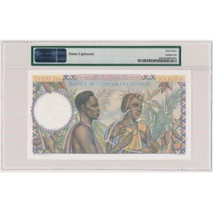 French West Africa, 5.000 Francs 1950 - PMG 63