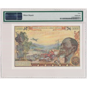 Zentralafrikanische Republik, 5.000 Franken 1980 - PMG 40