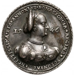 Bona Sforza, Medal 1546 - Caraglio - RZADKOŚĆ
