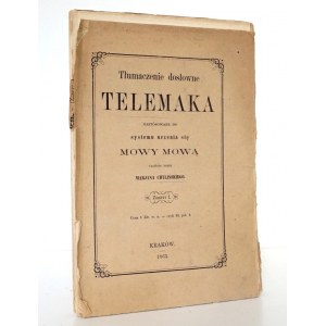 Fénelo F., TŁUMACZENIE DOSŁOWNE TELEMAKA 1861