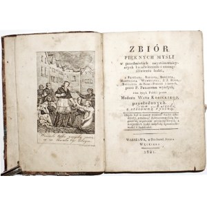 [Kosicki M.W.], ZBIÓR PIĘKNYCH MYŚLI, 1821 [wyd.1] [egz. podpisany, autograf tł.]