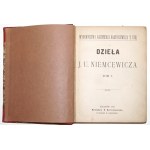 Niemcewicz J.U., DZIEŁA t.1, 1883 [powieści poetyczne, wiersze, Pukiel włosów ucięty]