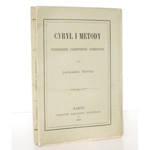 Rettel L., CYRYL I METODY, Paryż 1871