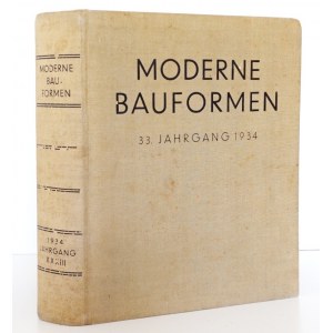 [Achitektua i sztuka wnętrz], Moderne Bauformen 1934 [rocznik]