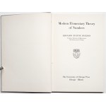 Dickson L.E., MODERN ELEMENTARY THERY OF NUMBERS, 1950