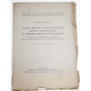 Konior K., ZARYS BUDOWY GEOLOGICZNEJ BRZEGU KARPACKIEGO, 1938