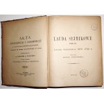 Prochaska A., SEJMIK LAUDA, Vishchen Lauds 1673-1732, Lwow 1914