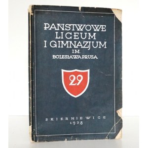 Skierniewice, PAŃSTWOWE LICEUM I GIMNAZJUM im. Bolesława Prusa w Skierniewicach, 1938