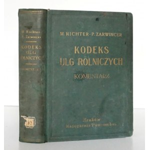 KODEKS ULG ROLNICZYCH, 1936 [komentarz]