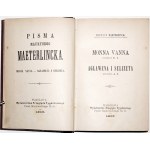 Maeterlinck M., MONNA VANNA, AGLAWENA I SELIZETA, 1903