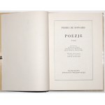 Ronsard P. de, POETIES [1. Aufl.] [einwandfreier Zustand].