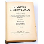 KORZONEK - KODEKS ZOBOWIĄZAŃ Komentarz t.II 1935r.