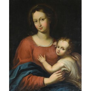 MADONNA Z DZIECIĄTKIEM, XVII / XVIII w.