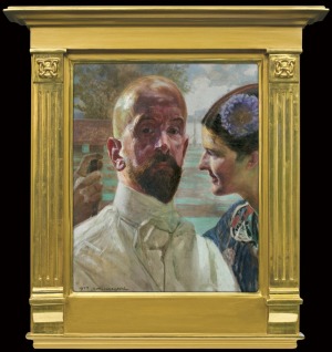 Malczewski Jacek, Autoportret z Muzą, 1914