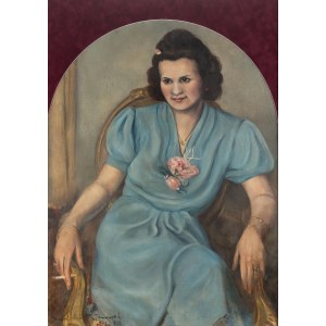 Janusz Janowski (1902 Warsaw-1982 there), Portrait of a woman, 1943.