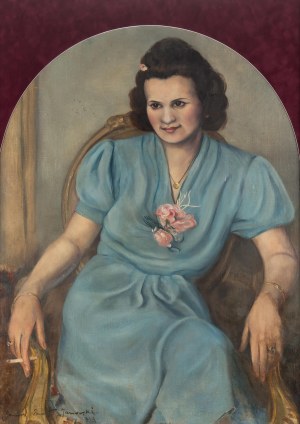 Janusz Janowski (1902 Warszawa-1982 tamże), Portret kobiety, 1943 r.
