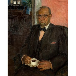 Aleksander Lech Kłopotowski (1895 Warszawa-?), Portret Władysława Szabrańskiego z Bełchatowa (1880-1943) , 1940 r.