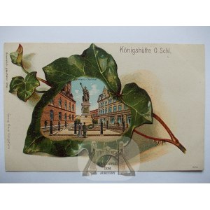 Chorzow, Konigshutte, lithograph in leaf, circa 1900.