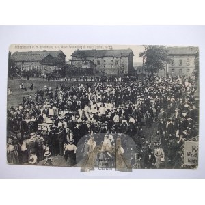 Ruda Śląska, Nowy Bytom, wkopanie kamienia węgielnego, ok. 1910