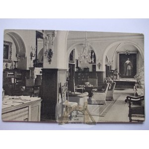 Rudy, Rauden, k. Racibórz, pałac, wnętrze, ok. 1910