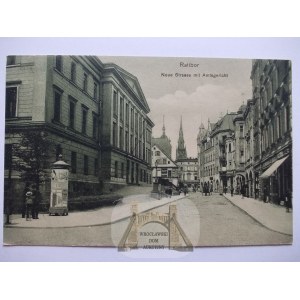 Racibórz, Ratibor, Nowa Street, ca. 1920