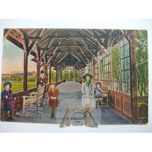 Beuthen (Bytom), Beuthen, Park, Wandelhalle, Collage, 1915